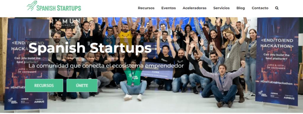Spanish Startups web