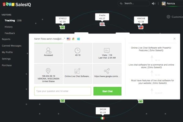 zoho-salesiq-engage-website