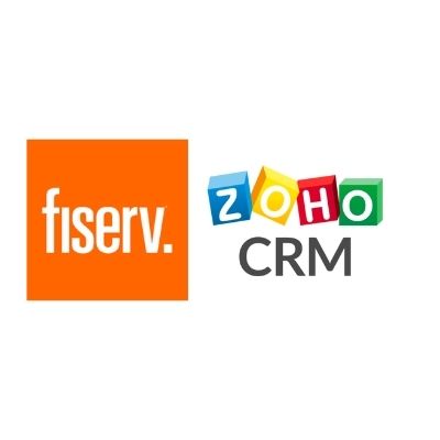 fiserv logo and zoho crm