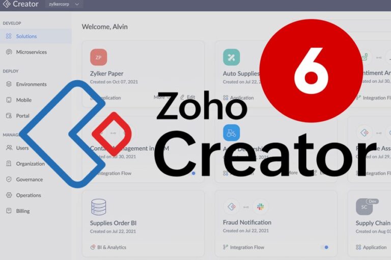 zoho creator 6 novedades